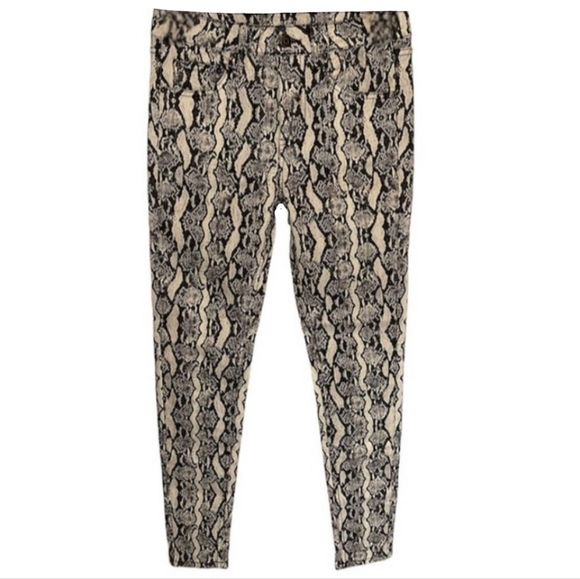 Wild Fable black cream python snakeskin plus size high waist mom jeans 18 NWT - Picture 2 of 16